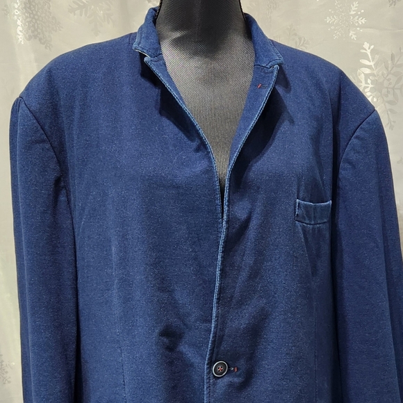 SOUL OF LONDON Men's Blue Denim Big and Tall Slouch Jacket (50T) - Picture 2 of 11